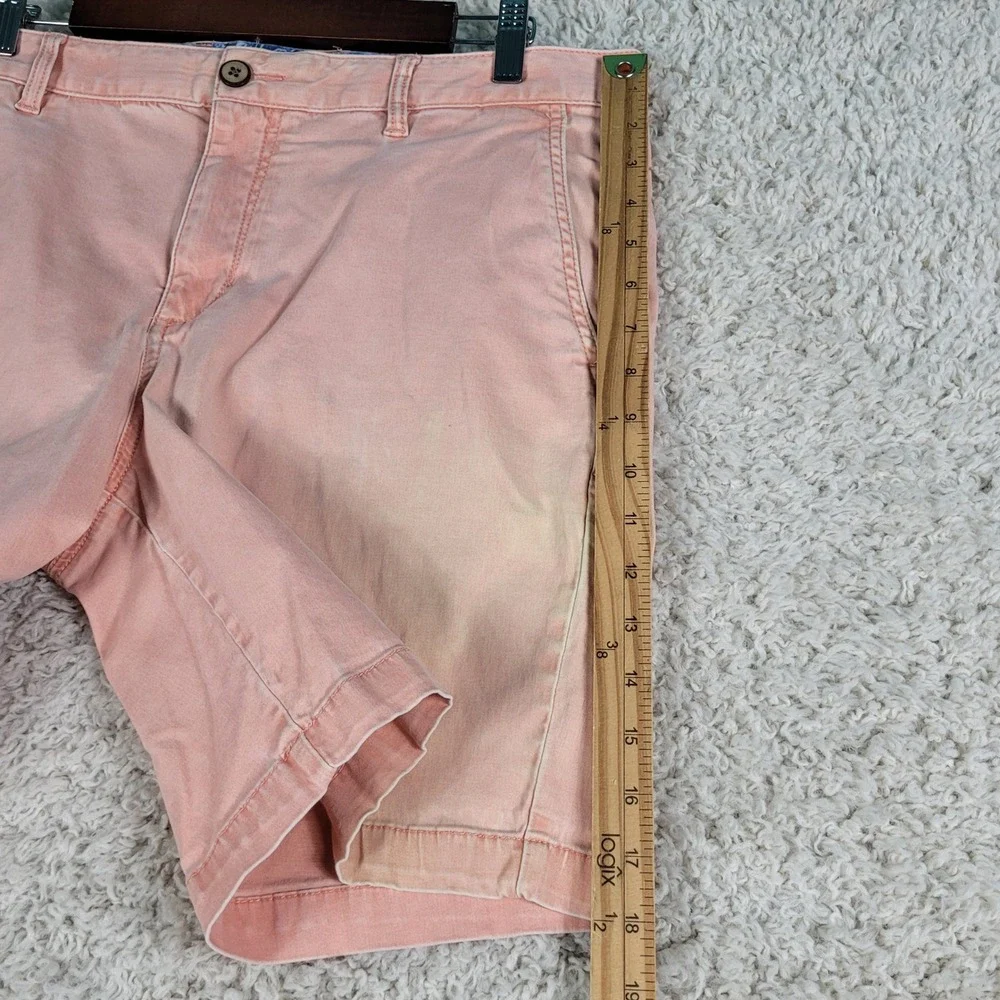 Tommy Bahama Boracay Shorts Mens 36 Pink Great Condition Cotton Tencel Chino - Picture 6 of 11